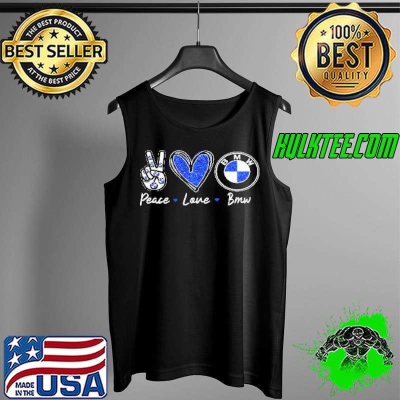 Top Peace love bmw Tank Top Top Peace love bmw Tank Top
