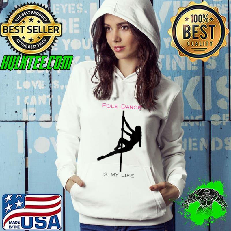 Top Pole Dance Studio Silhouette Pole Dancer Figure Women's T-shirt