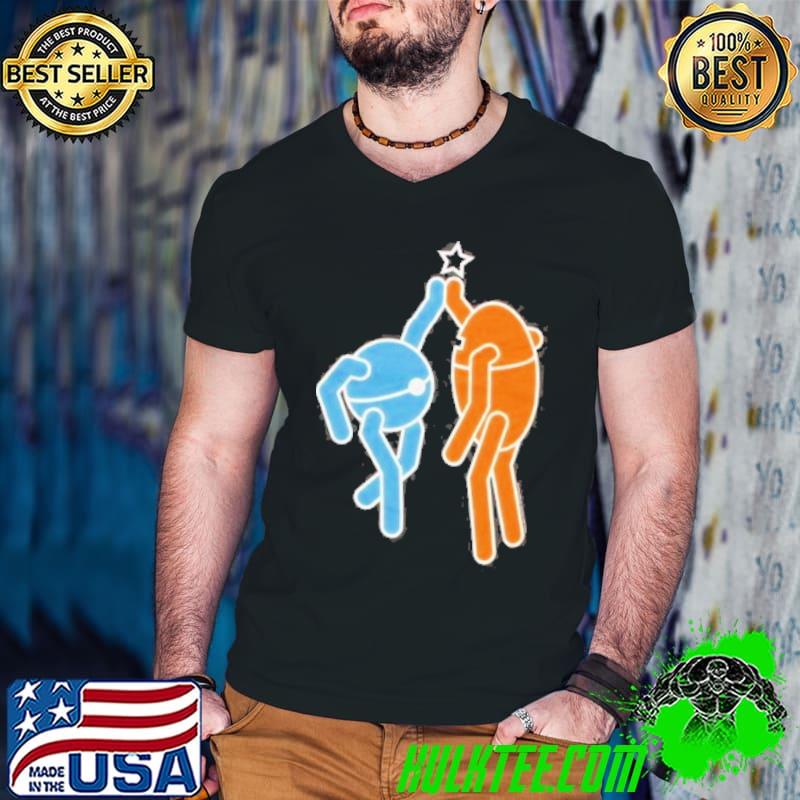 Top Portal 2 Atlas and P-Body Hi Five Shirt