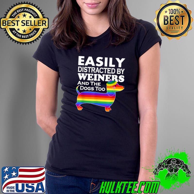 Top rainbow LGBT Love Weiners Dogs Love Funny Gay Man Pride Fun T-Shirt Ladies Tee Top rainbow LGBT Love Weiners Dogs Love Funny Gay Man Pride Fun T-Shirt Ladies Tee