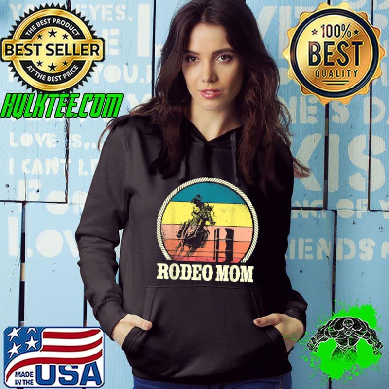Top Rodeo Mom Barrel Racing Design Horse Riding Ladies T-Shirt