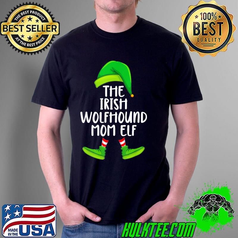 Top T-Shirt Irish Wolfhound Mom Dog Elf Funny Christmas Pajama Women Unisex Top T-Shirt Irish Wolfhound Mom Dog Elf Funny Christmas Pajama Women Unisex