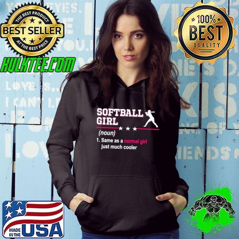 Top womens Softball Girl Definition Tee Funny & Sassy Sports Lover Premium T-Shirt