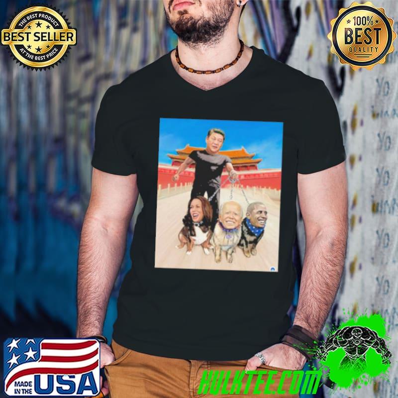 Top Xi jinping with kamala harris joe biden and barack obama shirt