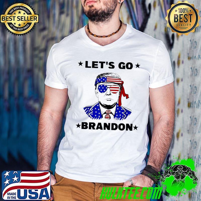 Trump Let's Go Brandon America Flag Shirt