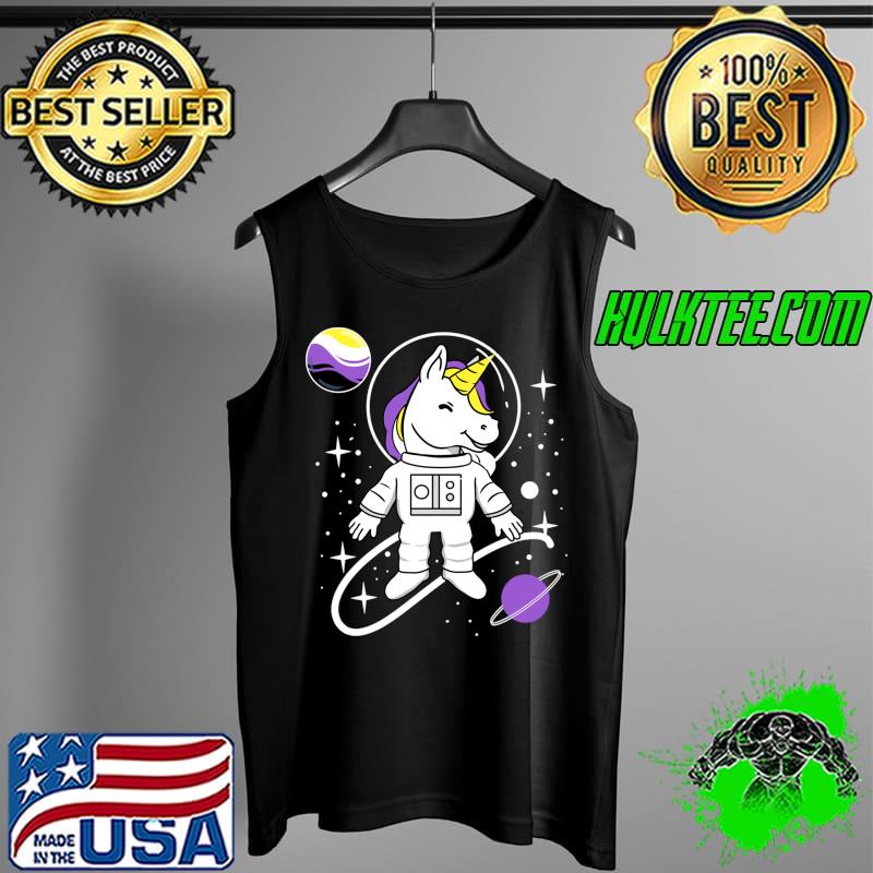 Unicorn Astronaut Nonbinary Pride T-Shirt Tank Top Unicorn Astronaut Nonbinary Pride T-Shirt Tank Top