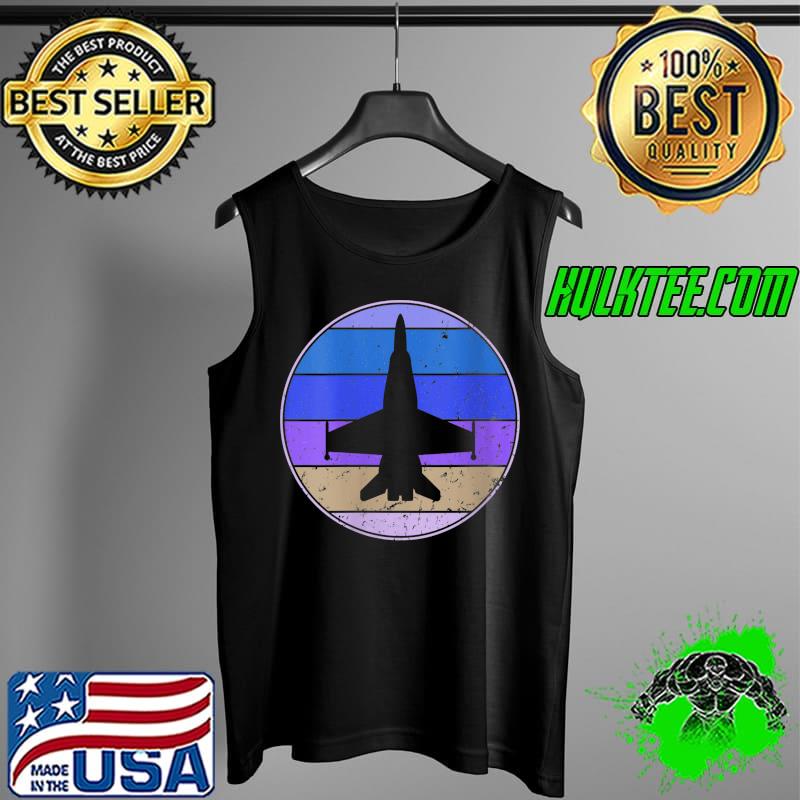 Vintage Airplane Retro Airplane Silhouette 70s 80s Style T-Shirt Tank Top Vintage Airplane Retro Airplane Silhouette 70s 80s Style T-Shirt Tank Top