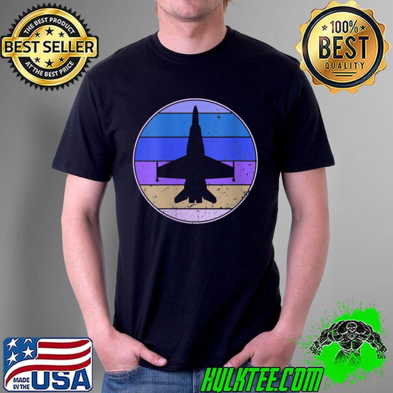 Vintage Airplane Retro Airplane Silhouette 70s 80s Style T-Shirt Unisex Vintage Airplane Retro Airplane Silhouette 70s 80s Style T-Shirt Unisex