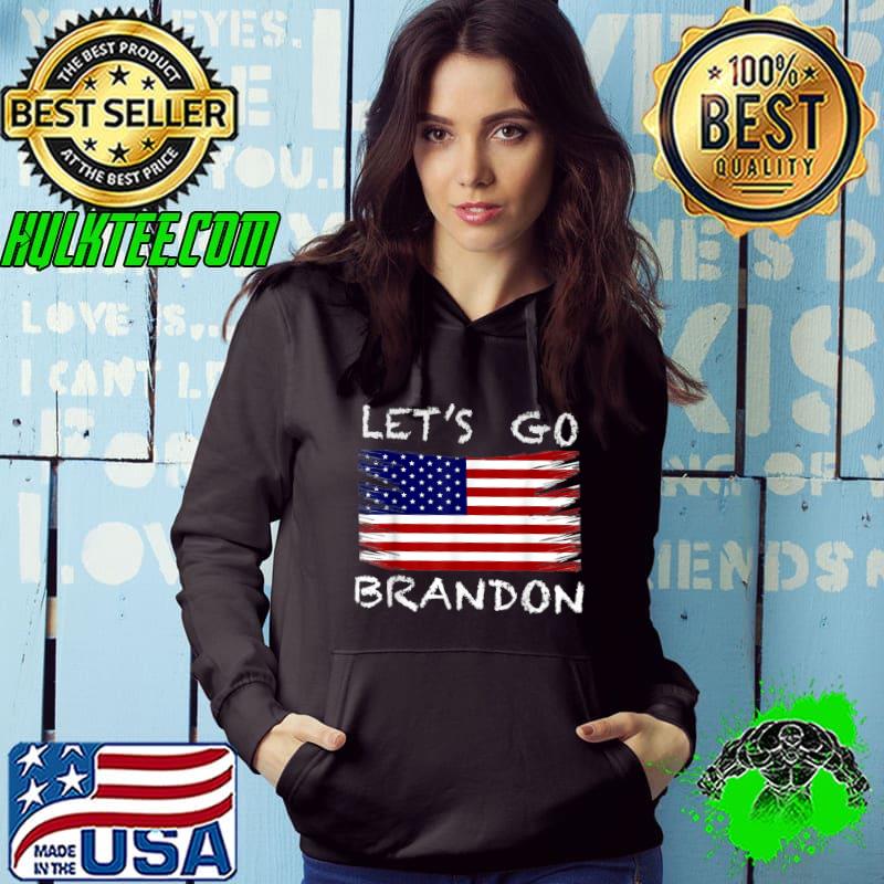 Vintage American Flag F Joe Brandon Anti Liberal Let's Go T-Shirt