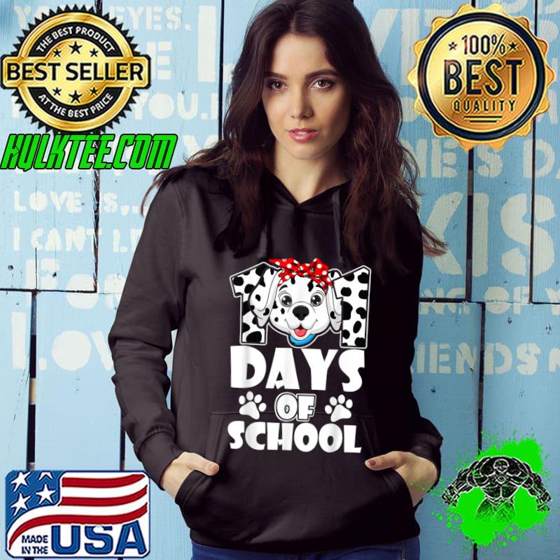 101 Days Of School Dalmatian Dog 100 Days Smarter Teachers T-Shirt
