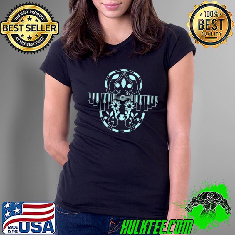 Acoustic Deer Music Lover T-Shirt Ladies Tee Acoustic Deer Music Lover T-Shirt Ladies Tee
