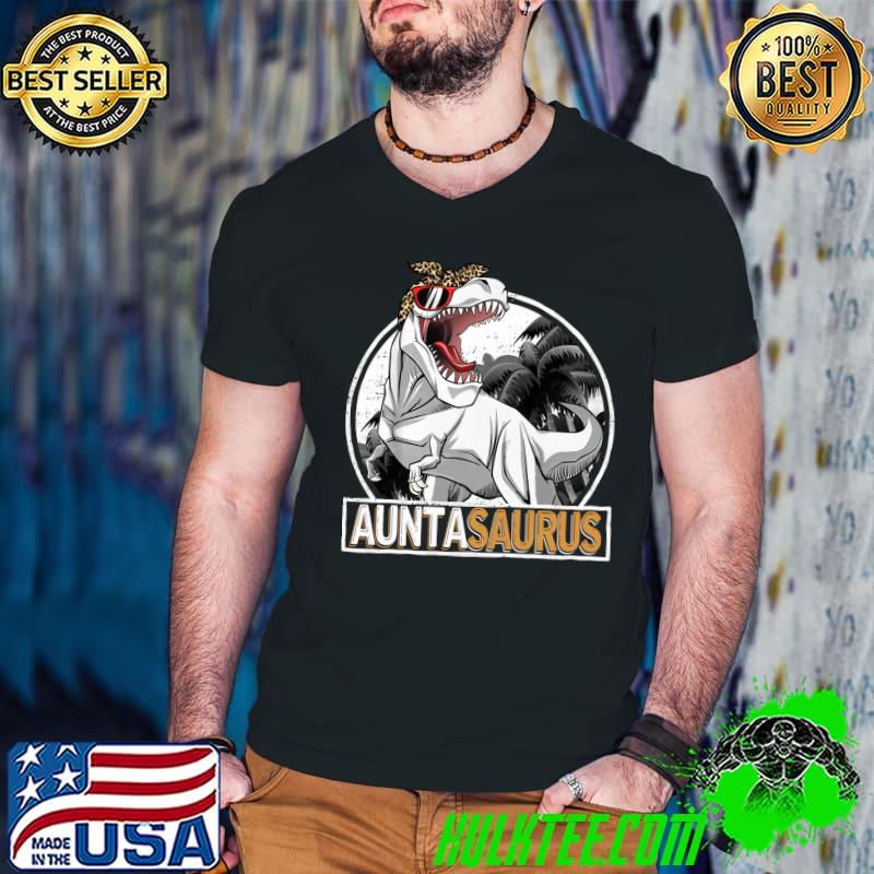 Auntasaurus T rex Dinosaur Aunta Saurus Mother's Day T-Shirt Guys V Neck Auntasaurus T rex Dinosaur Aunta Saurus Mother's Day T-Shirt Guys V Neck