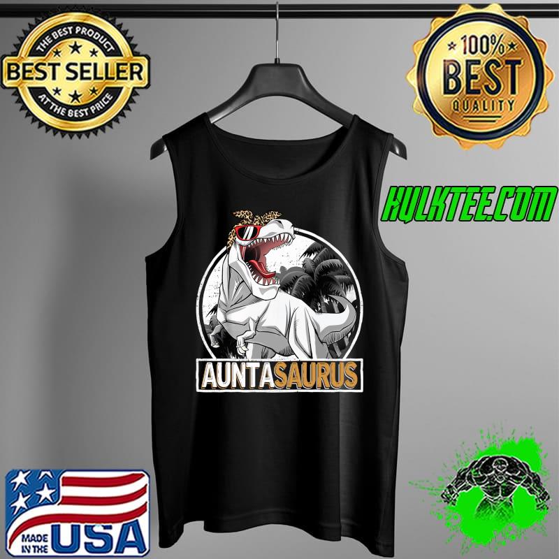 Auntasaurus T rex Dinosaur Aunta Saurus Mother's Day T-Shirt Tank Top Auntasaurus T rex Dinosaur Aunta Saurus Mother's Day T-Shirt Tank Top