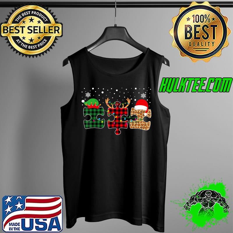 Awesome Autism Awareness Puzzle Christmas Autistic Xmas Pajama T-Shirt Tank Top Awesome Autism Awareness Puzzle Christmas Autistic Xmas Pajama T-Shirt Tank Top