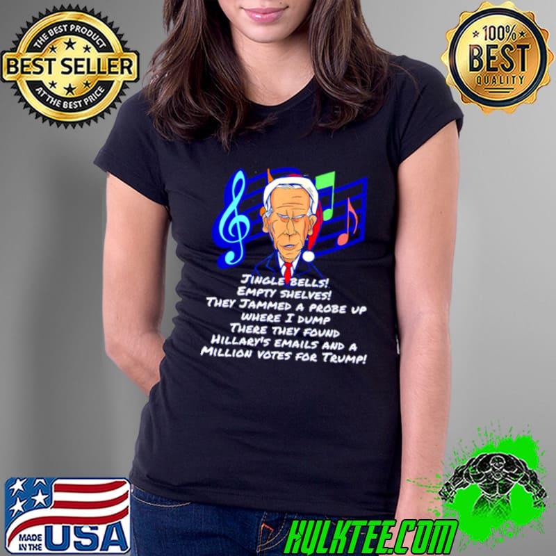 Awesome Biden colonoscopy meme Christmas butt wiped biden go brandon Ladies Tee Awesome Biden colonoscopy meme Christmas butt wiped biden go brandon Ladies Tee