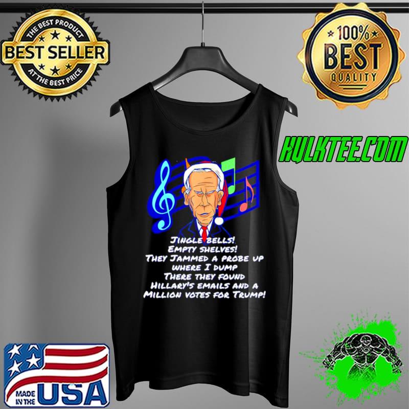 Awesome Biden colonoscopy meme Christmas butt wiped biden go brandon Tank Top Awesome Biden colonoscopy meme Christmas butt wiped biden go brandon Tank Top