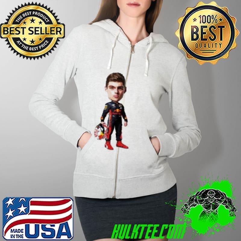 Awesome Big Head Tooned Max Verstappen Shirt Full Zip Hooded Awesome Big Head Tooned Max Verstappen Shirt Full Zip Hooded