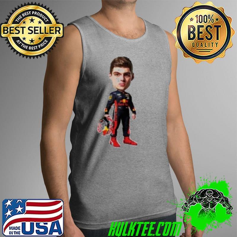 Awesome Big Head Tooned Max Verstappen Shirt Tank Top Awesome Big Head Tooned Max Verstappen Shirt Tank Top