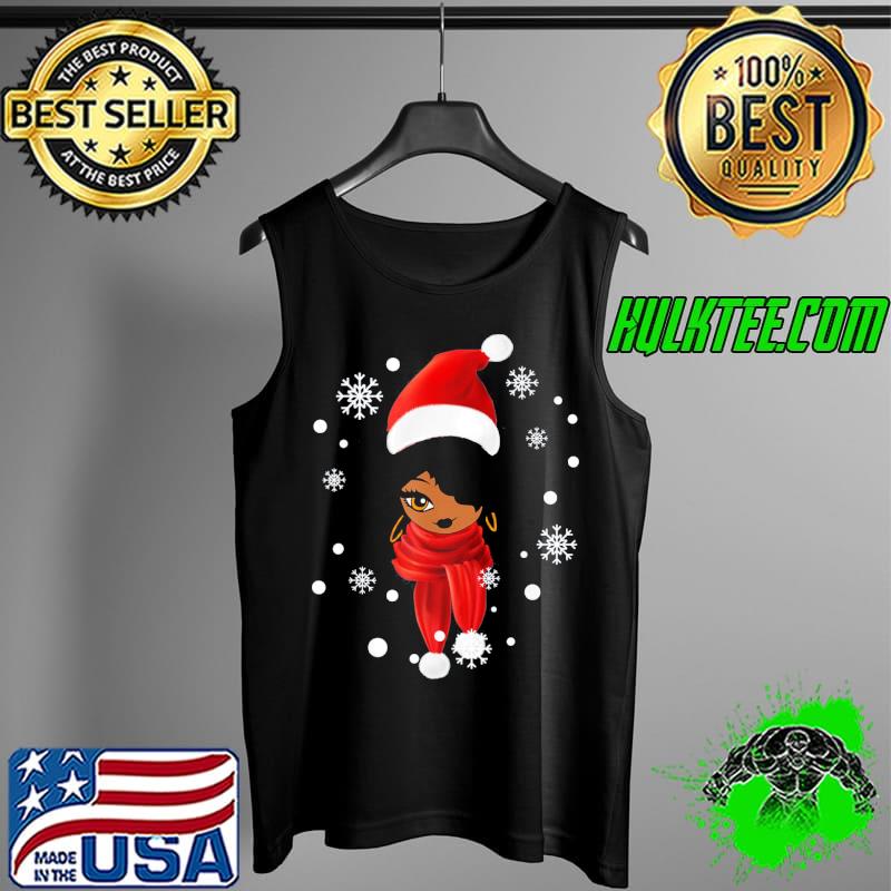 Awesome Black African American Santa Apparel Christmas Melanin Women T-Shirt Tank Top Awesome Black African American Santa Apparel Christmas Melanin Women T-Shirt Tank Top