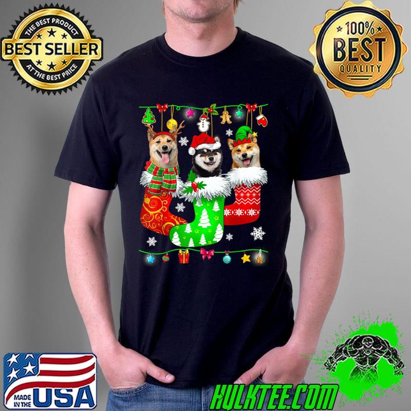 Awesome Christmas Socks Pajama Shiba Inu Dog Puppy Lover T- Unisex Awesome Christmas Socks Pajama Shiba Inu Dog Puppy Lover T- Unisex