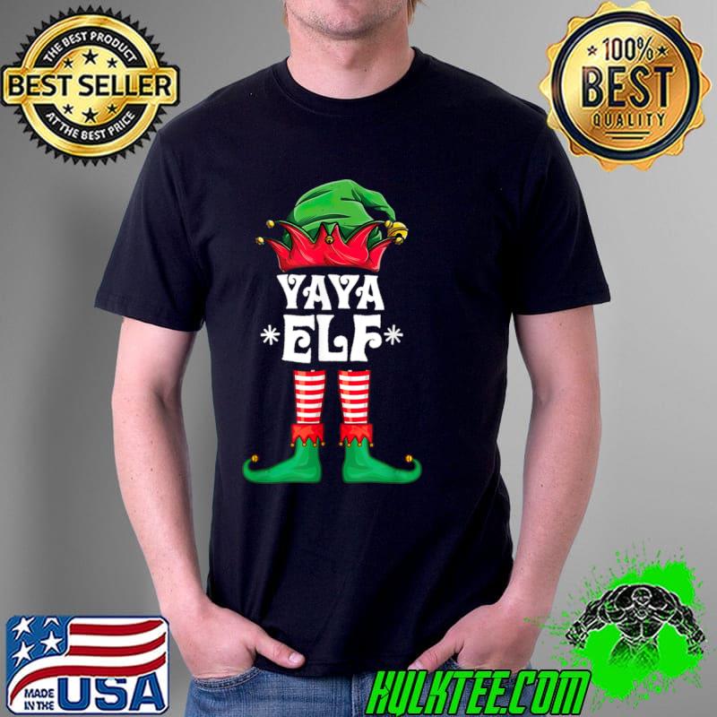 Awesome Christmas YAYA ELF Fun Elf Matching Family Group grandma T Shirt Unisex Awesome Christmas YAYA ELF Fun Elf Matching Family Group grandma T Shirt Unisex