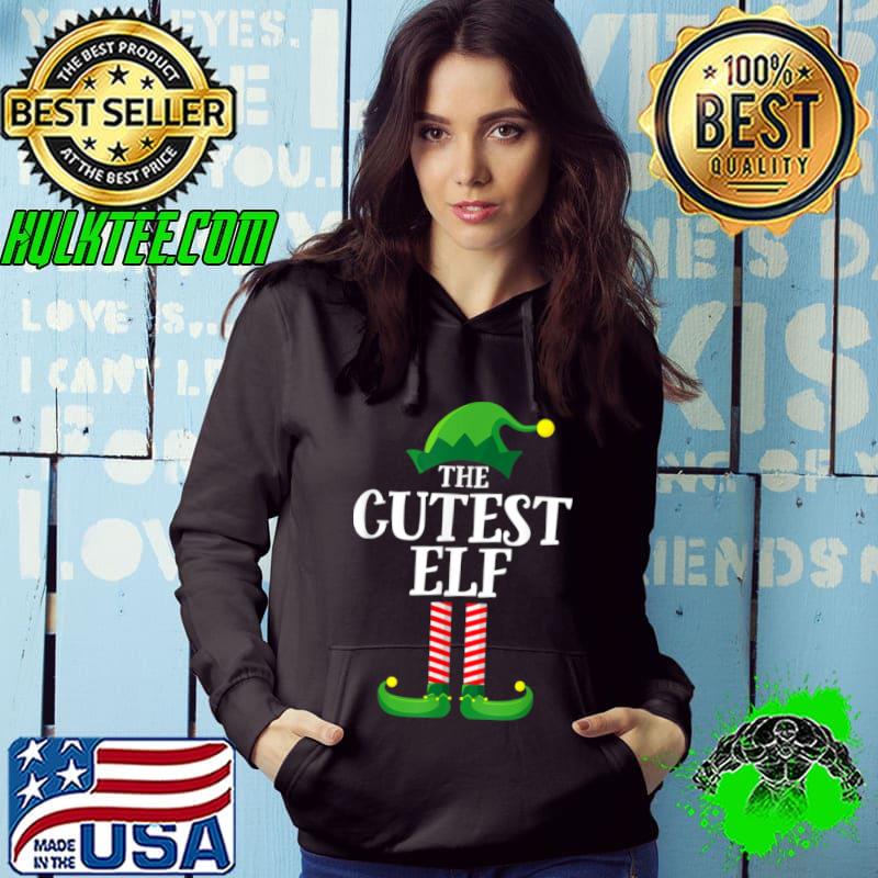 Awesome Cutest Elf Matching Family Group Christmas Party Pajama T Shirt