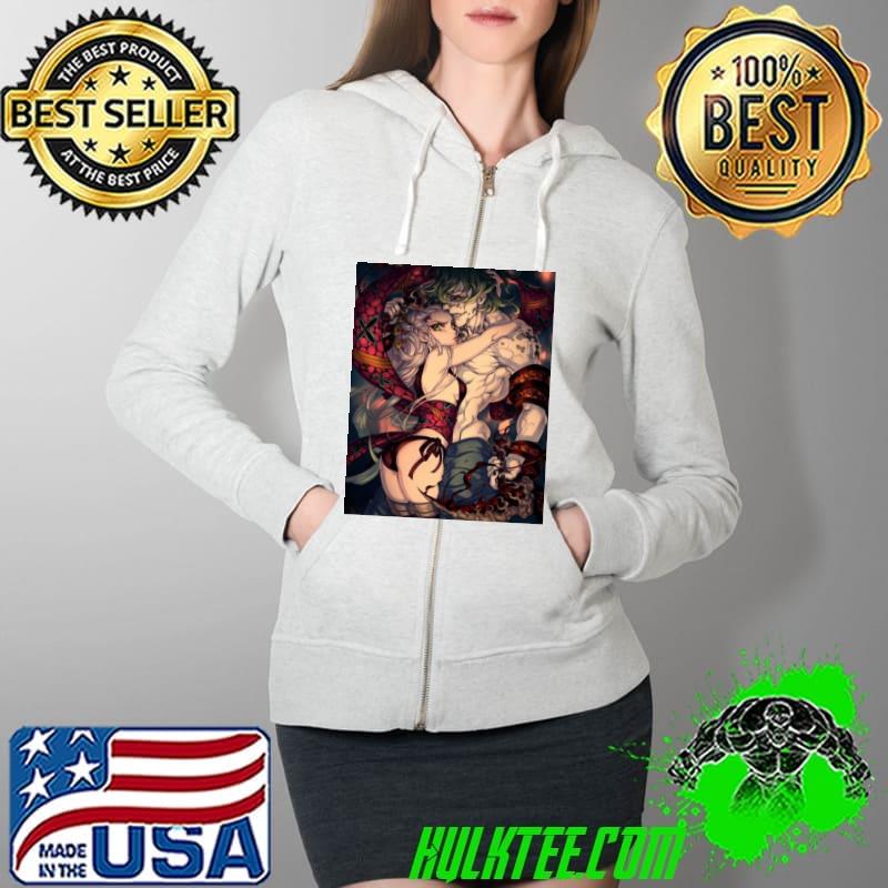 Awesome Gyutaro Daki Demon Slayer Anime Unisex T-Shirt Full Zip Hooded Awesome Gyutaro Daki Demon Slayer Anime Unisex T-Shirt Full Zip Hooded