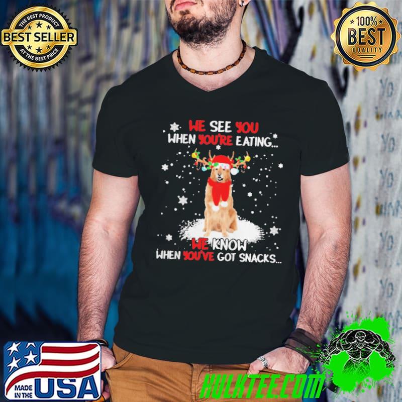 Awesome Hovawart we see You when youre eating we know when youre got snacks Christmas shirt