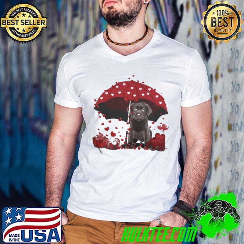 Awesome Loving Red Umbrella Chocolate Labrador Christmas Sweater Shirt