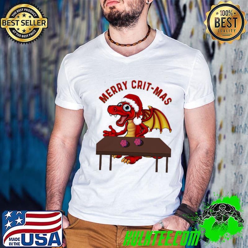 Awesome Merry Crit Mas Dragon Christmas Shirt