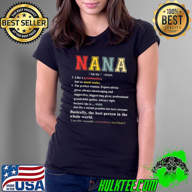 Awesome Nana Funny Grandma Mom Mothers Day Vintage T-Shirt Ladies Tee Awesome Nana Funny Grandma Mom Mothers Day Vintage T-Shirt Ladies Tee