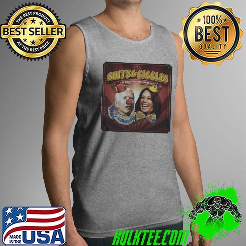 Awesome Premium biden Harris shits and giggles the world’s greatest clown act t- Tank Top Awesome Premium biden Harris shits and giggles the world’s greatest clown act t- Tank Top