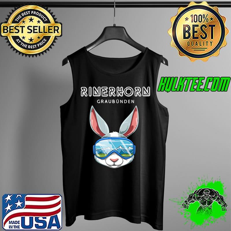 Awesome Rinerhorn Grisons Switzerland Retro Ski Bunny T-Shirt Tank Top Awesome Rinerhorn Grisons Switzerland Retro Ski Bunny T-Shirt Tank Top