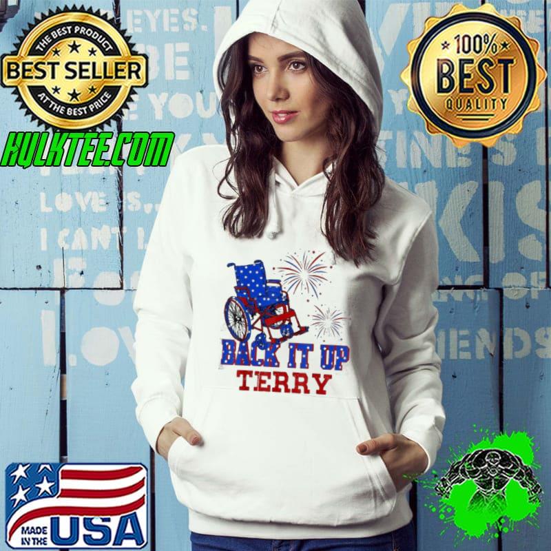 Back It Up Terry 4th Of July Firework American Flag T-Shirt