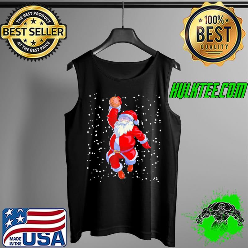 Basketball Santa Claus Christmas Shirt Tank Top Basketball Santa Claus Christmas Shirt Tank Top