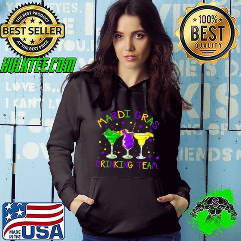 Beer wine cocktail mardI gras drinking team 2022 shirt