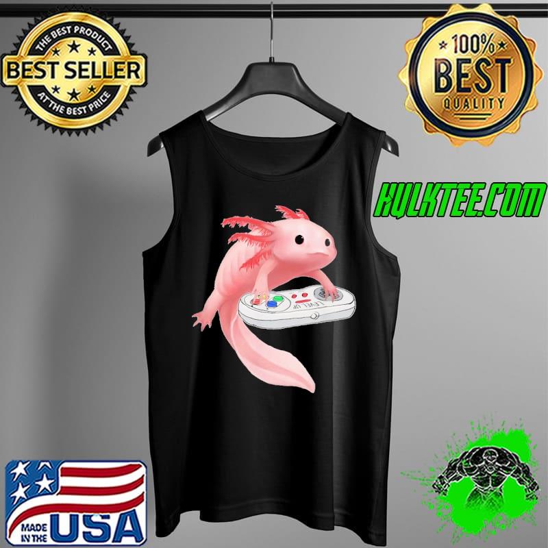 Best Axolotl Fish Playing Video Game Shirt Tank Top Best Axolotl Fish Playing Video Game Shirt Tank Top
