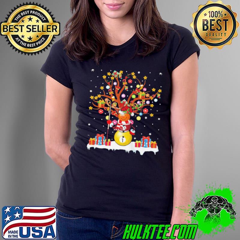 Best Billiard player xmas snowman billiard products Ladies Tee Best Billiard player xmas snowman billiard products Ladies Tee