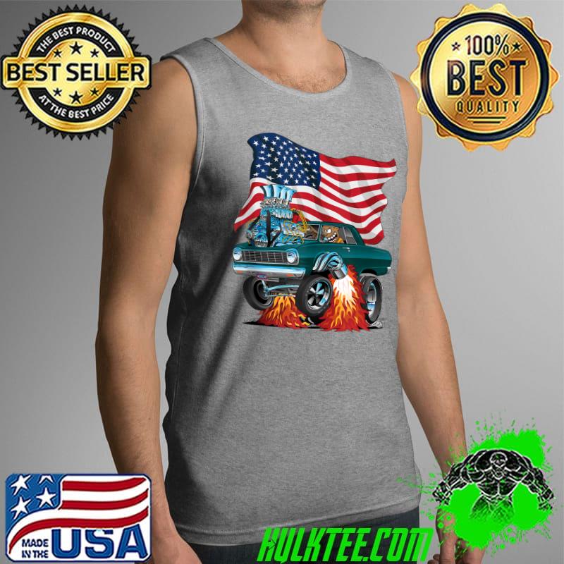 Best Classic Funny Sixties Muscle Car Dragster Hot Rod Cartoon T-Shirt Tank Top Best Classic Funny Sixties Muscle Car Dragster Hot Rod Cartoon T-Shirt Tank Top
