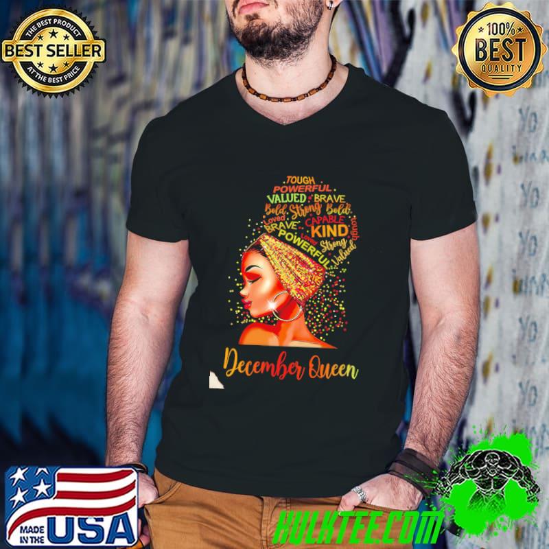 Best December Queen Black Girl Shirt