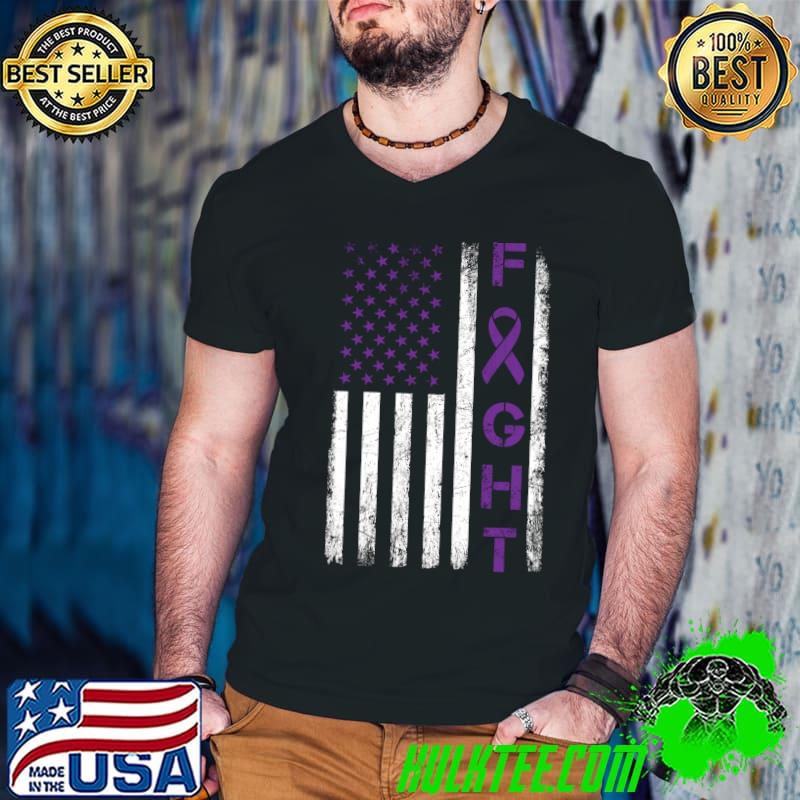 Best Epilepsy Fighter USA Flag - Fight Epilepsy Awareness T-shirt