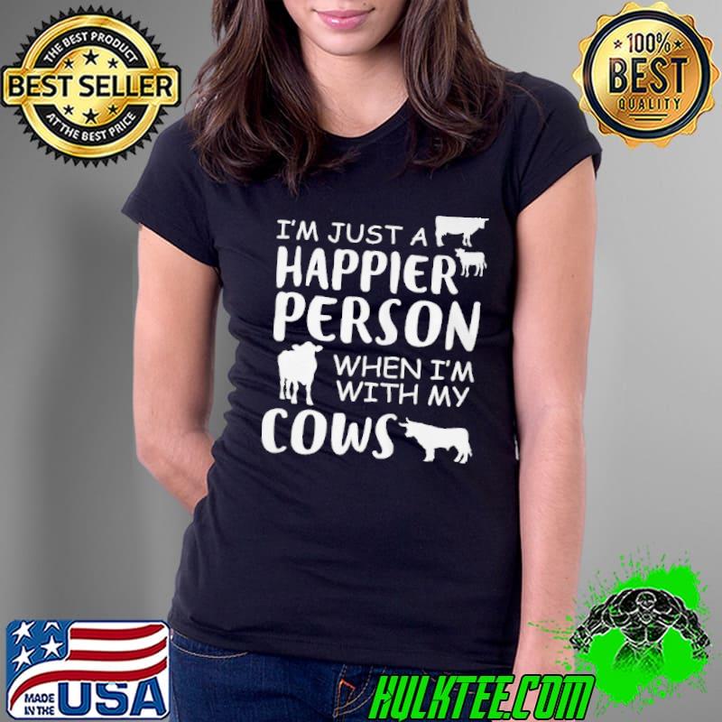 Best happy-with-cows--long-sleeved-t- Ladies Tee Best happy-with-cows--long-sleeved-t- Ladies Tee