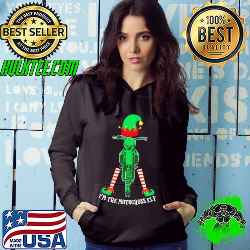 Best I'm The Motocross Elf Christmas shirt