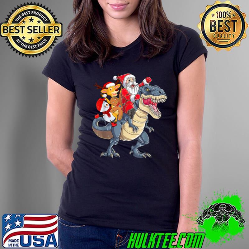 Best Let’s Go Funny Santa Driving Dinosaur Elf Friends 2021 T Shirt Ladies Tee Best Let’s Go Funny Santa Driving Dinosaur Elf Friends 2021 T Shirt Ladies Tee