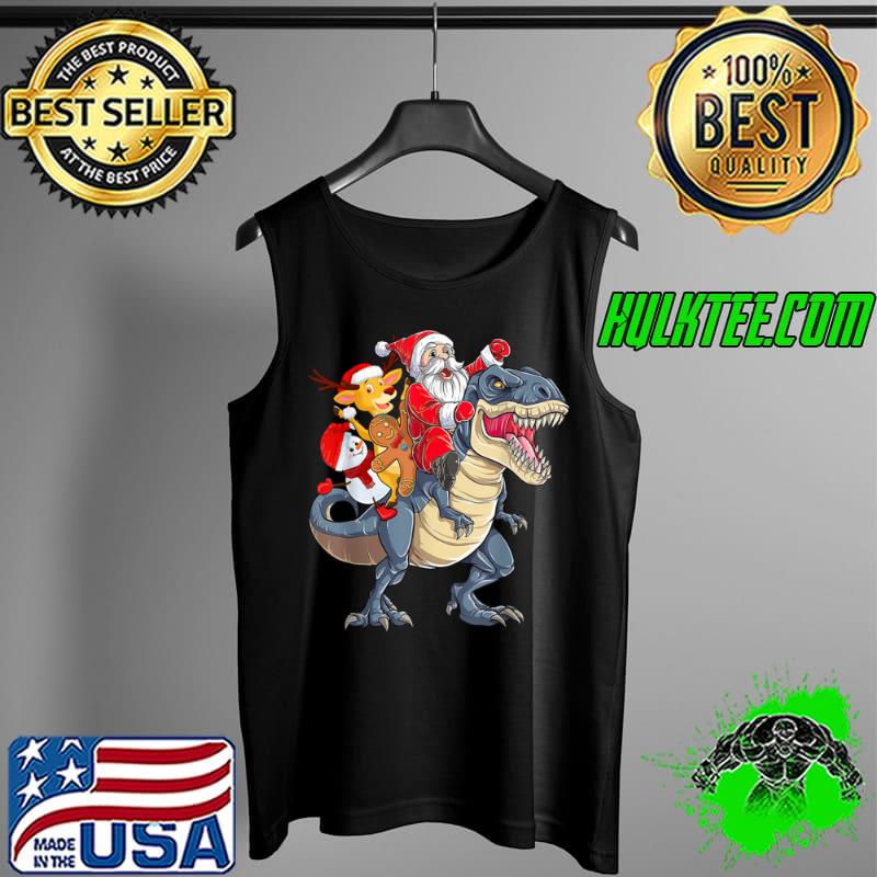 Best Let’s Go Funny Santa Driving Dinosaur Elf Friends 2021 T Shirt Tank Top Best Let’s Go Funny Santa Driving Dinosaur Elf Friends 2021 T Shirt Tank Top