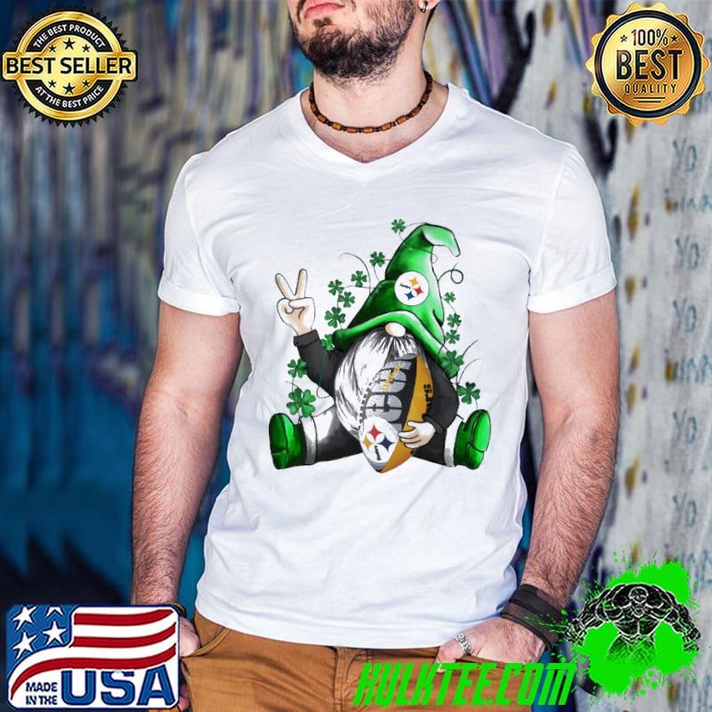 Best St Patrick Gnome Hugs Pittsburgh Steelers Football NFL Shirts