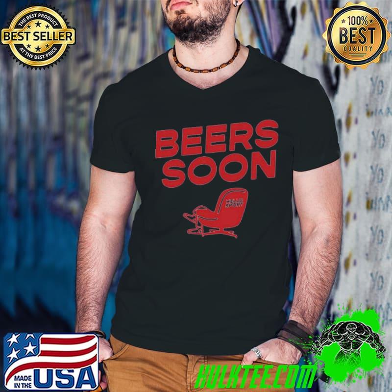 bloke x Hello Sport Beers Soon Red T Shirt Guys V Neck bloke x Hello Sport Beers Soon Red T Shirt Guys V Neck