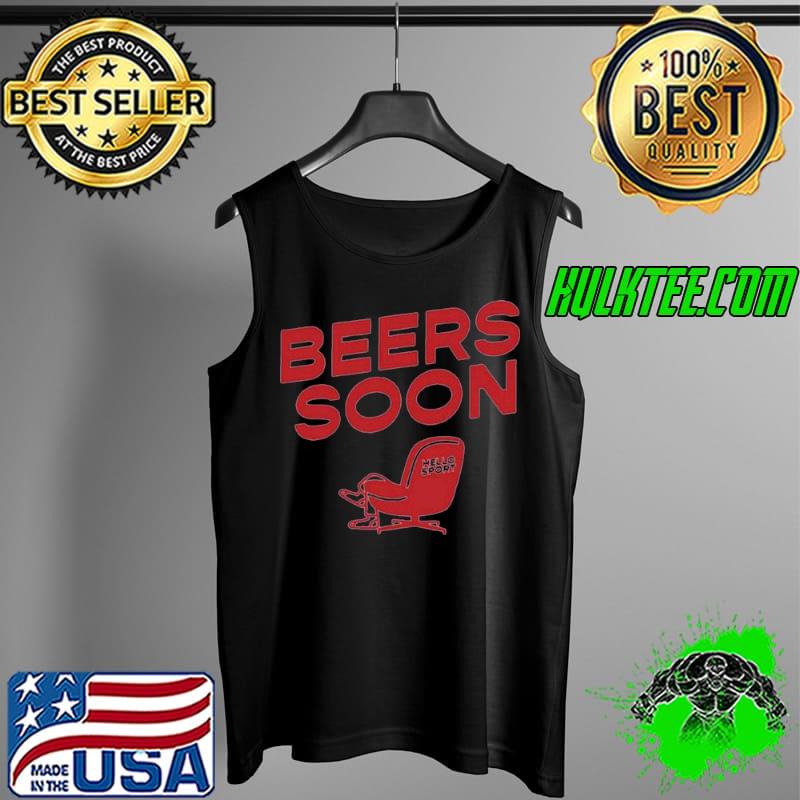 bloke x Hello Sport Beers Soon Red T Shirt Tank Top bloke x Hello Sport Beers Soon Red T Shirt Tank Top