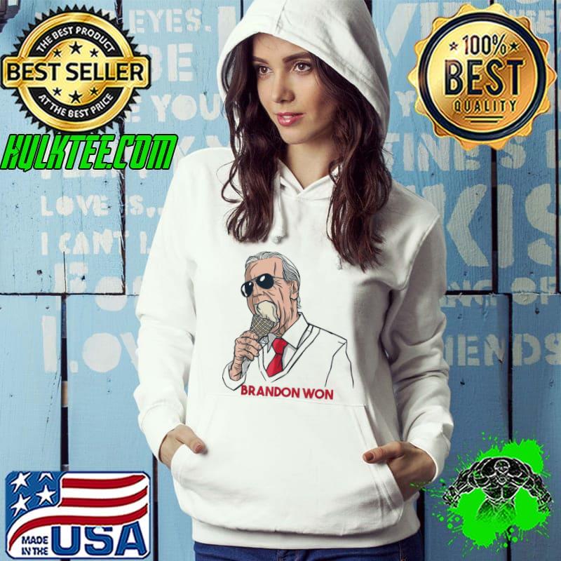 Brandon Won Biden Eating Ice Cream, Merica T-Shirt