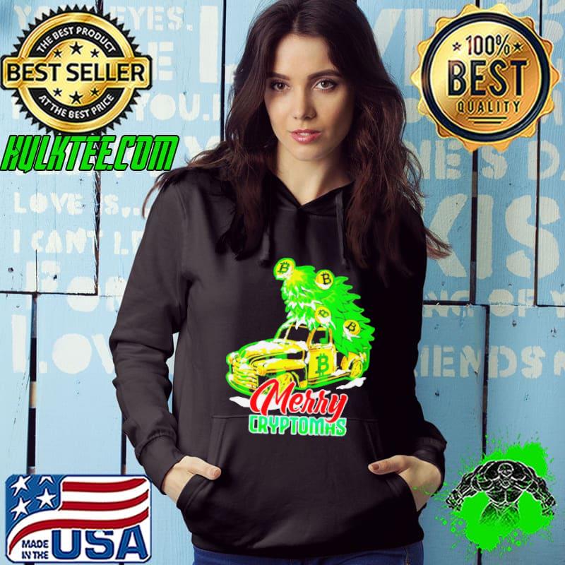 Btc crypto bitcoin christmas merry cryptomas shirt